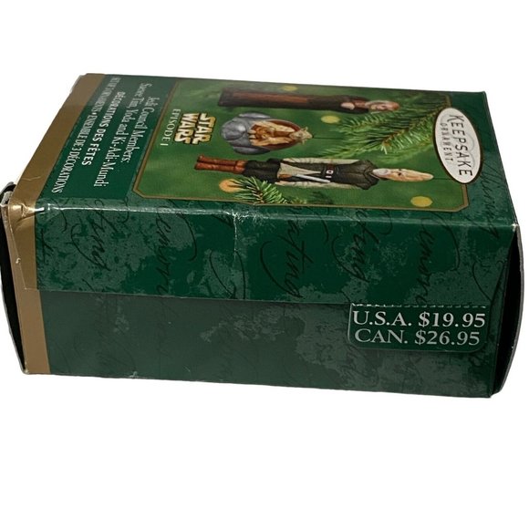 Hallmark Star Wars Jedi Council Saesee Tiin Yoda Ki-Adi-Mundi 3 Ornament Set - Picture 5 of 7
